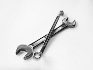 Wrench lying on a white surface in cincinnati 